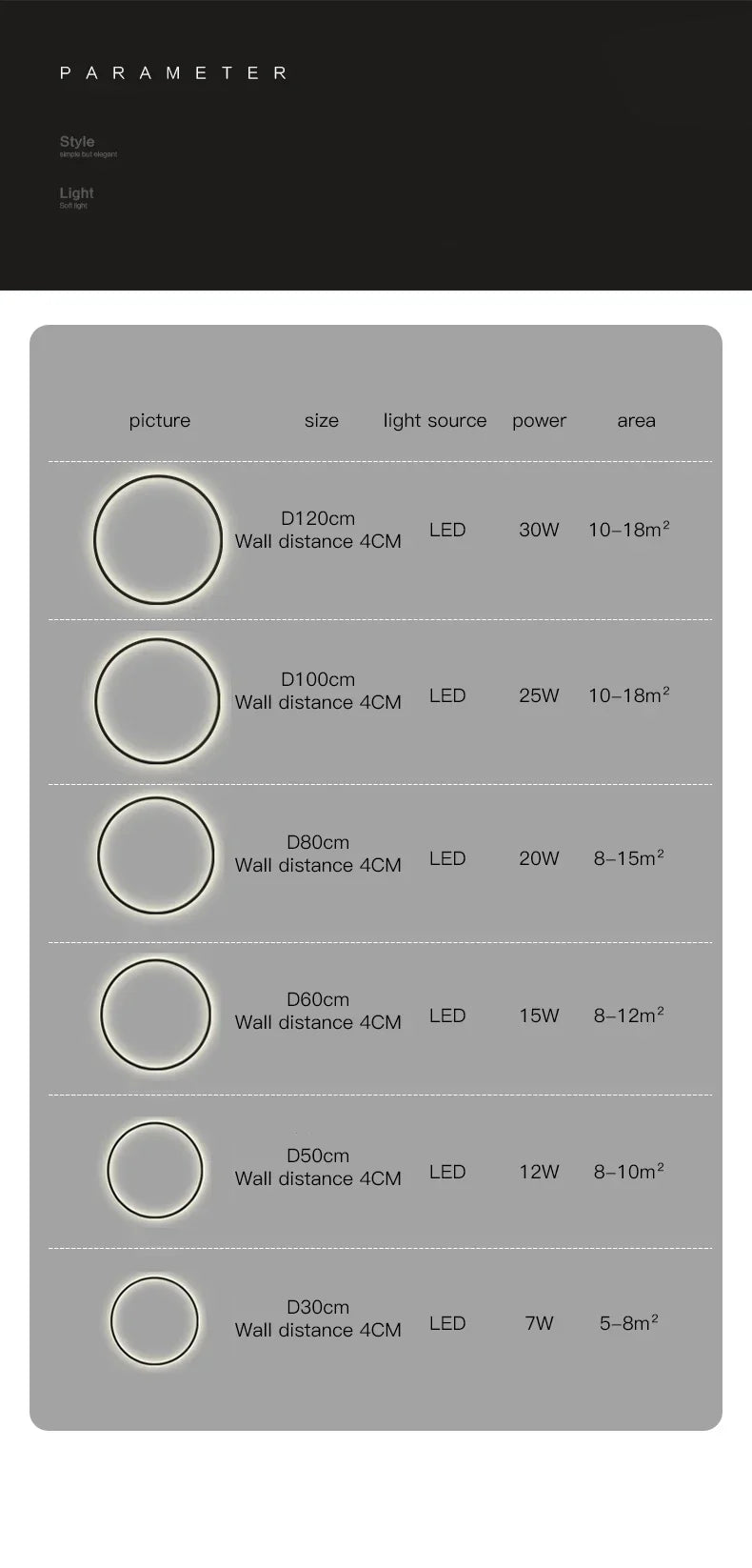 Minimalist Circular Wall Lamp