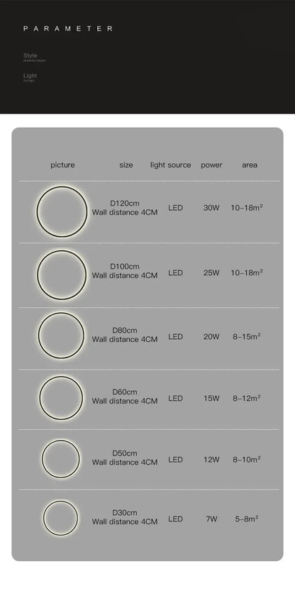 Minimalist Circular Wall Lamp